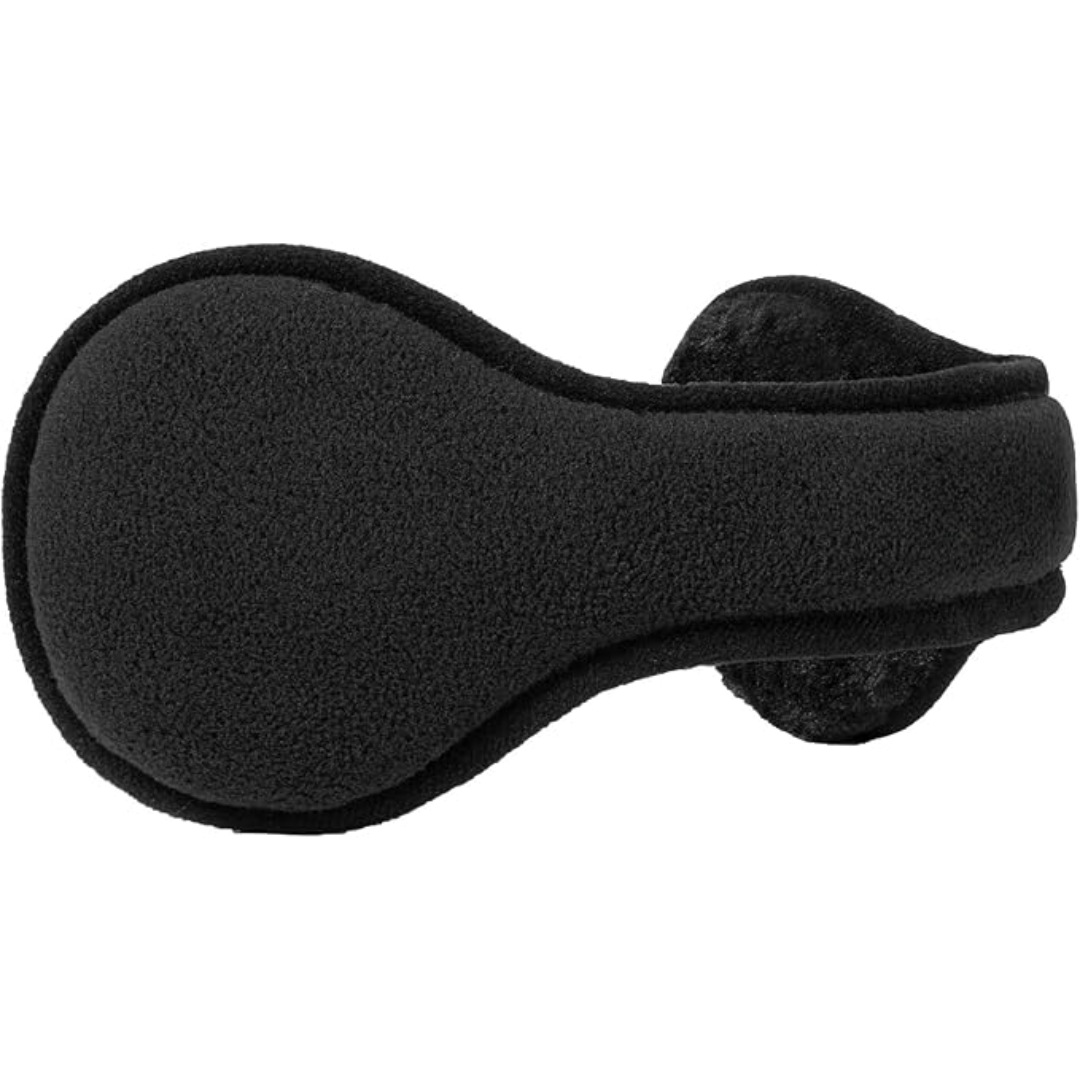 Soft & warm SnugMuffs: foldable fleece ear covers for everyday winter use.