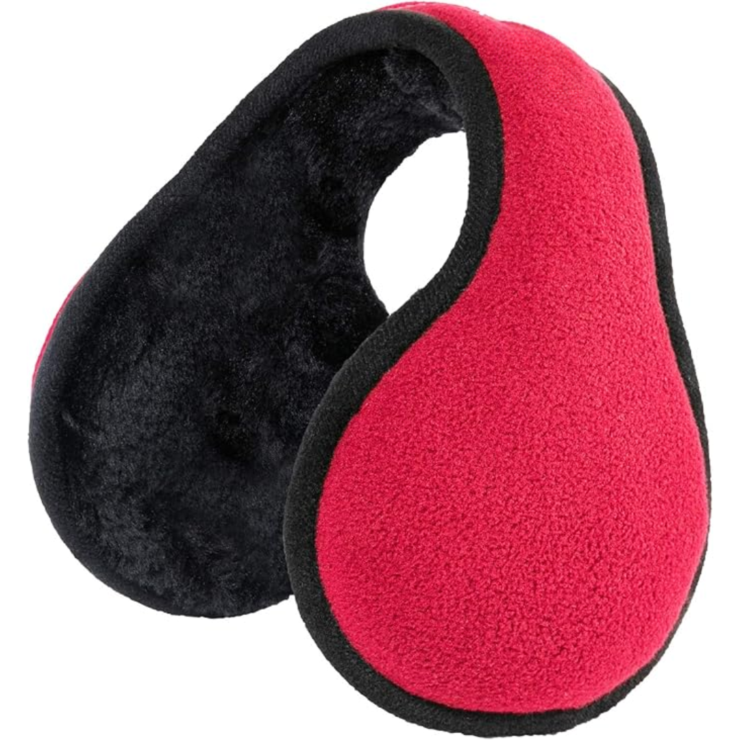Foldable fleece ear covers, essential cold weather accessory for men & women.