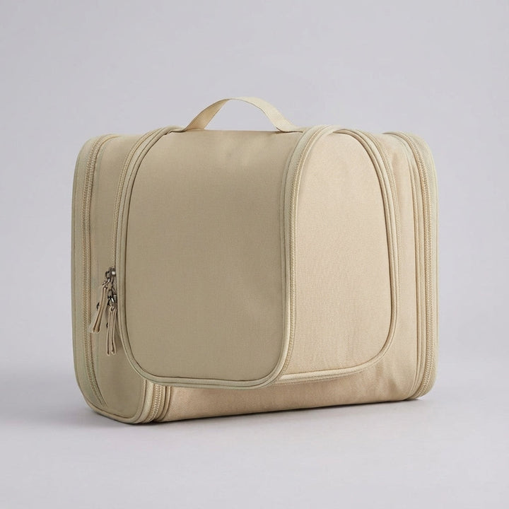 Portable TrailTidy foldable toiletry bag for travelers, ensuring organized essentials on any journey.