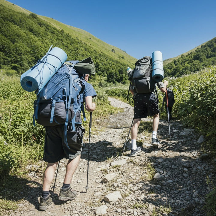 Compact travel gear: unisex foldable trekking poles for easy portability.