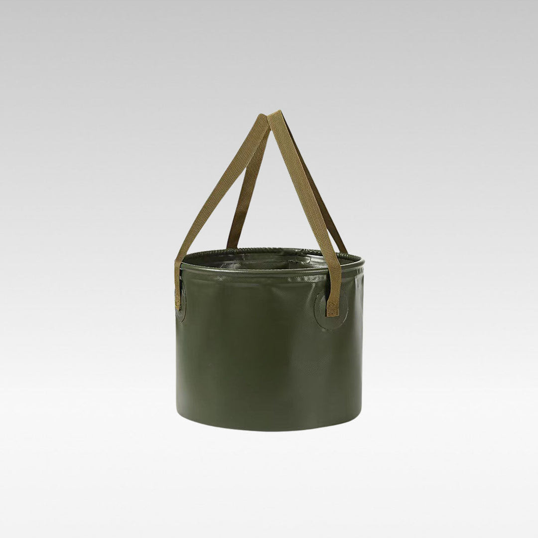 Unisex folding outdoor water bucket, 20L camping storage, portable and leakproof for hiking trips