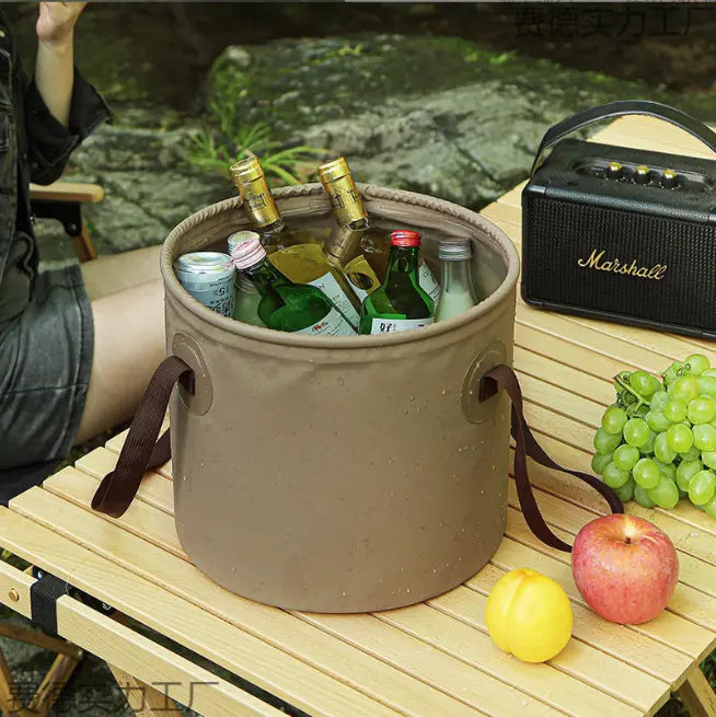 High-quality portable water bucket, folding design for easy storage in camping backpacks