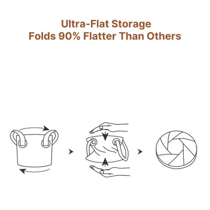 Unisex folding water bucket, robust and portable, indispensable camping storage for any outdoor activity