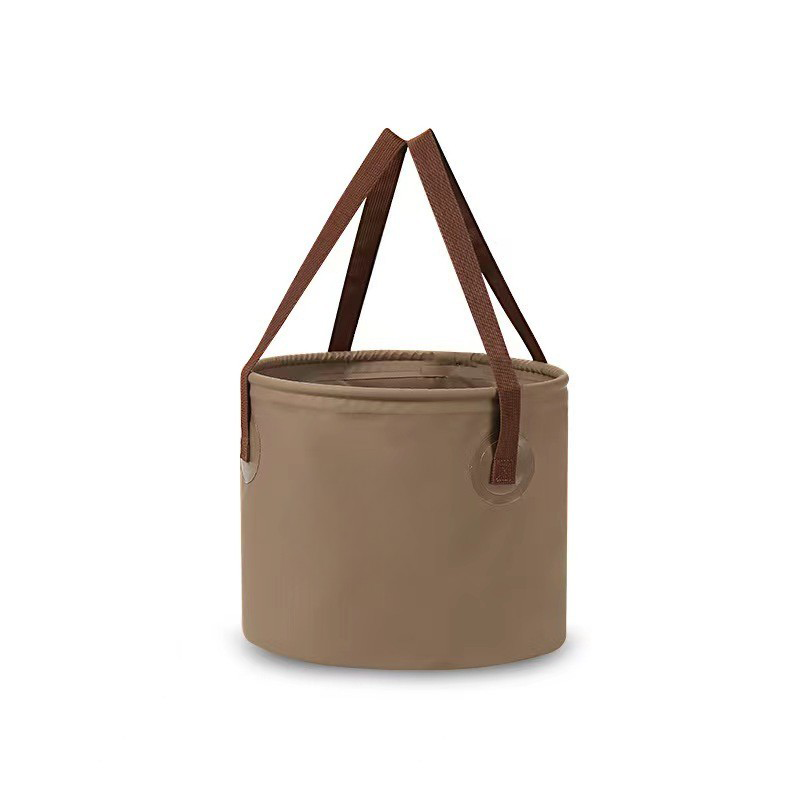 Multi-purpose folding water bucket, excellent for camping storage, fishing, or emergency water supply