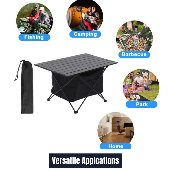 Lightweight unisex folding camping table, an essential piece of portable outdoor equipment