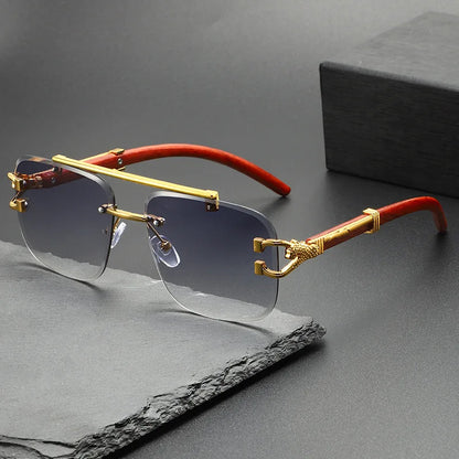 Designer quality frameless sunglasses for unisex style. Enjoy modern eyewear with complete UV protection & clarity.