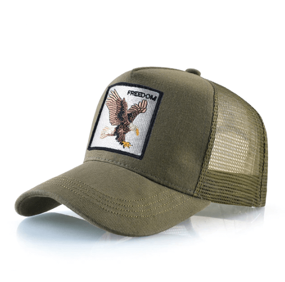Unisex Freedom Eagle baseball cap, adjustable for sun protection & outdoor activities.