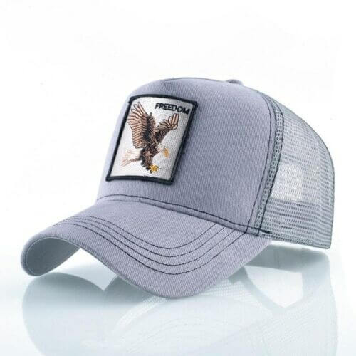 Embroidered Freedom Eagle design on a classic unisex adjustable baseball cap; a stylish outdoor accessory.