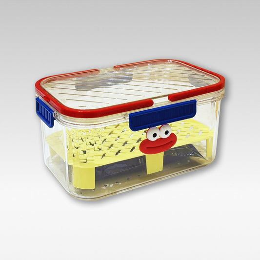 Unisex fresh food storage box for camping & kitchen organization, portable picnic container