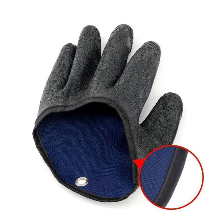 Unisex outdoor fishing gloves, magnet release full finger design for protection and convenience