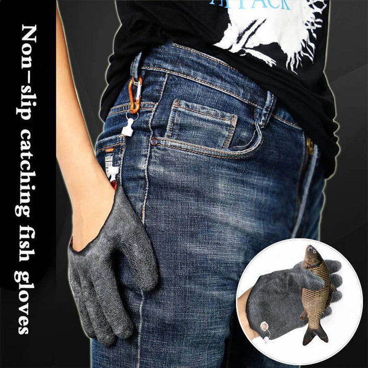 Durable full finger fishing gloves for men and women, featuring magnet and cut resistance