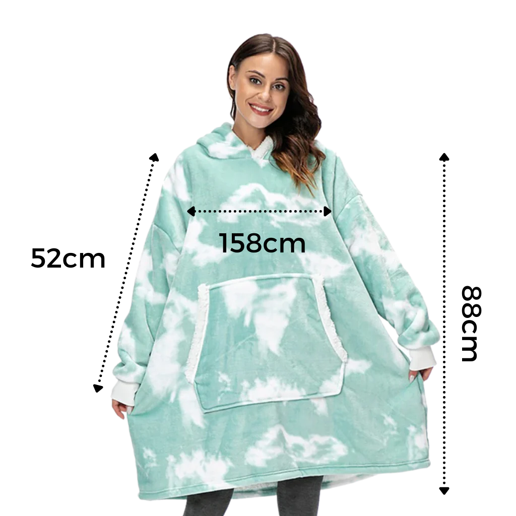 Cozy giant hoodie, super soft and warm for ultimate home loungewear.