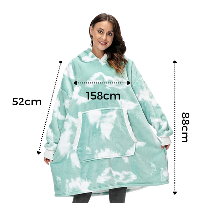 Cozy giant hoodie, super soft and warm for ultimate home loungewear.