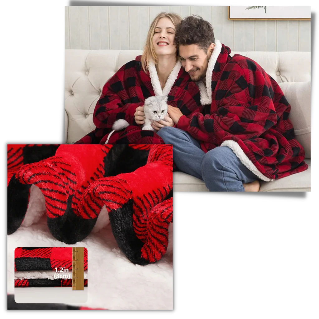 Unisex giant hoodie, soft & warm for ultimate cozy comfort.