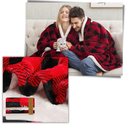 Unisex giant hoodie, soft & warm for ultimate cozy comfort.