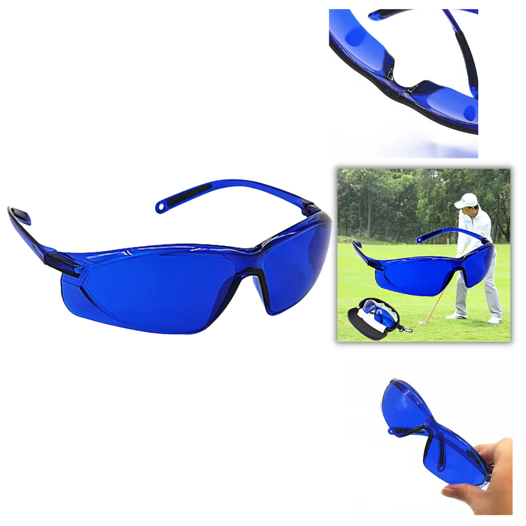 Unisex golf ball finding glasses help golfers quickly spot lost white balls on the course, saving time.