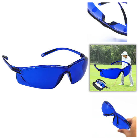 Unisex golf ball finding glasses help golfers quickly spot lost white balls on the course, saving time.