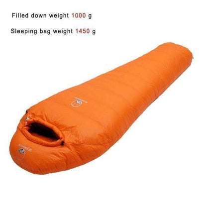 All-weather goose down sleeping bag, reliable outdoor gear for any camping trip
