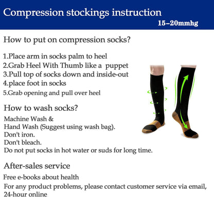 Woman on a plane with travel-friendly 15-20mmHg gradual compression socks preventing leg swelling.