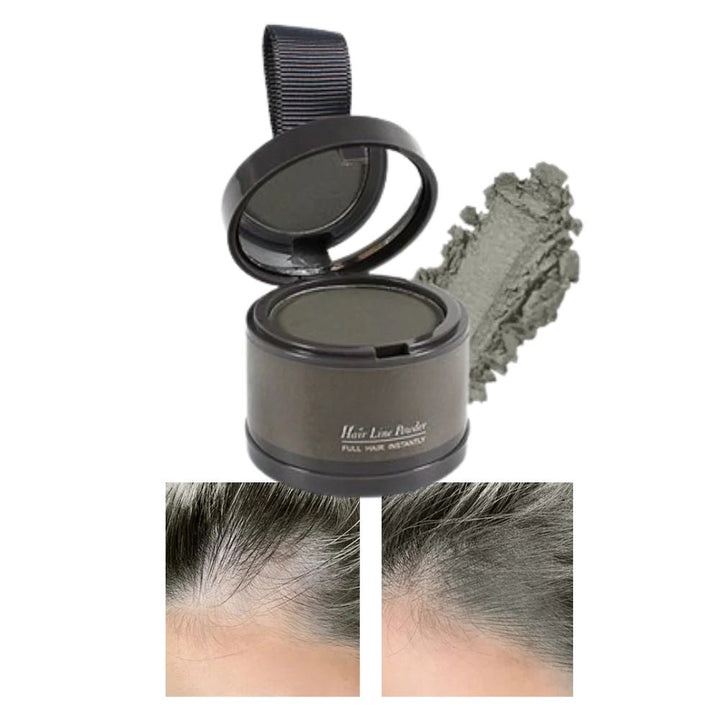 Scalp enhancer hair powder for instant fuller look & grey root coverage.