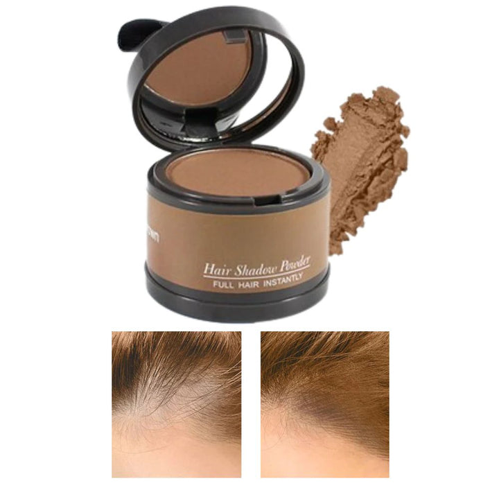 Unisex hair root concealer. Covers grey, adds volume, instant fuller hair.