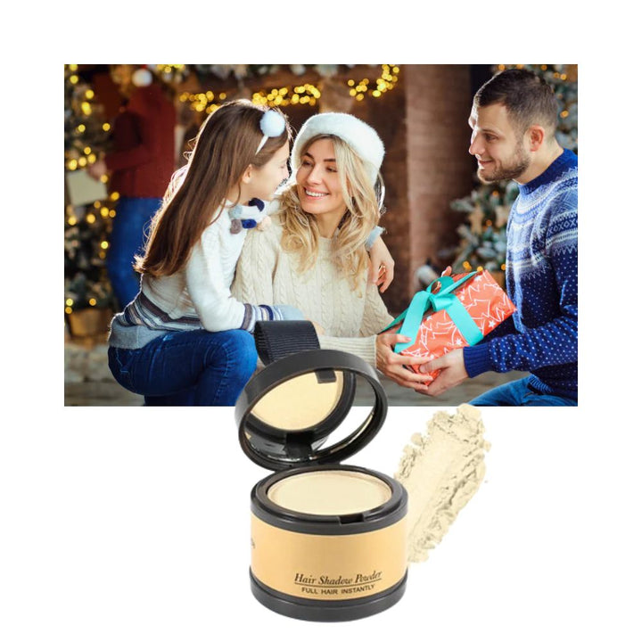 Hairline powder instantly covers grey roots & thinning areas for a fuller look.