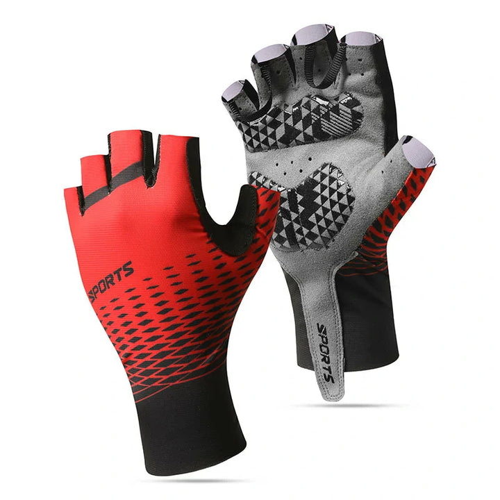 Outdoor sports gloves: unisex half-finger cycling, providing protection and strong grip.