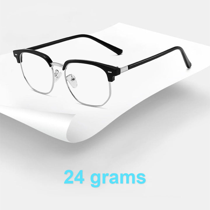 Protect your eyes from digital strain with these unisex blue light blocking half-rim computer glasses.