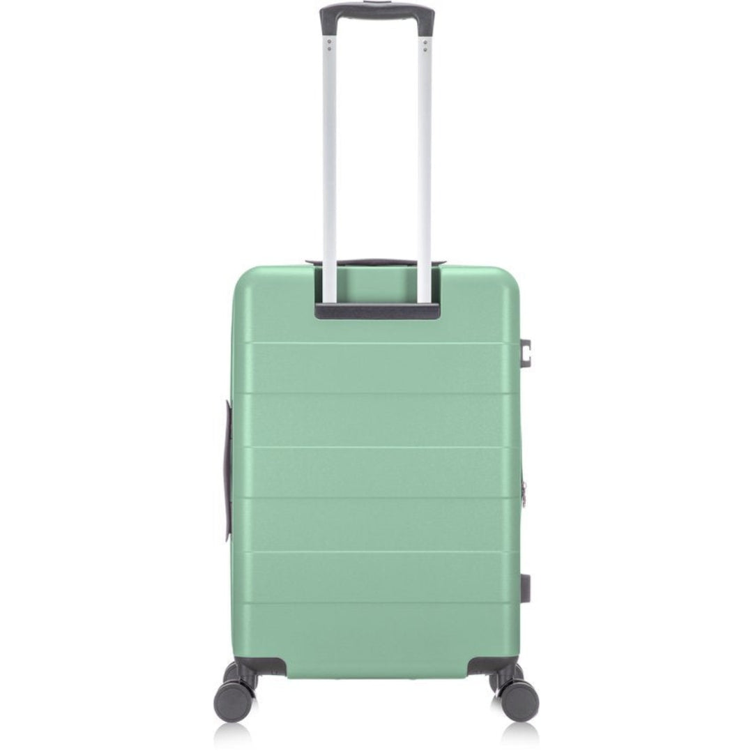 Expandable hard-shell travel suitcase with secure TSA lock, laptop compartment, and smooth spinner wheels.