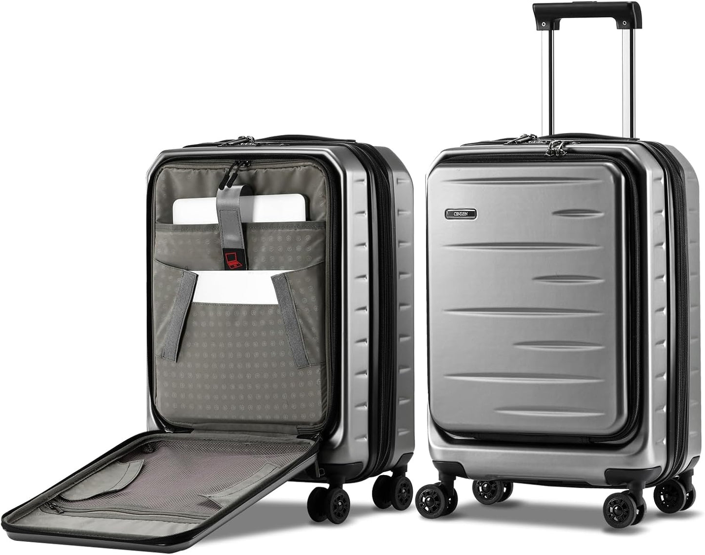 Premium unisex hardshell carry-on with an expandable design, front pocket & reliable TSA lock.