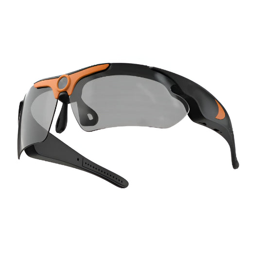 Unisex HD video recording camera sunglasses for hands-free outdoor capture & travel memories.