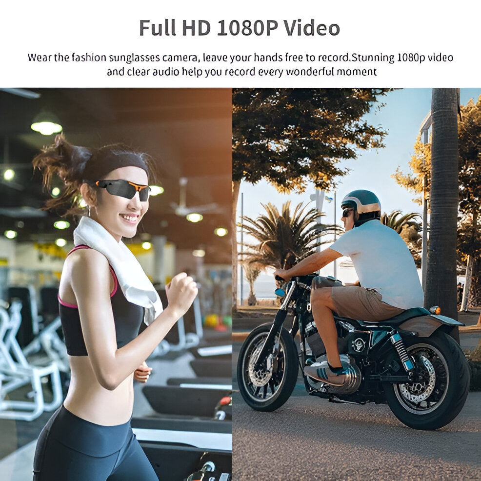 Discreet portable spy cam recording glasses, HD video for covert capture & everyday wear.