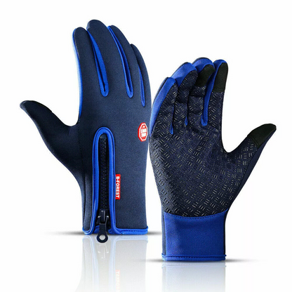 Touchscreen heated winter gloves, thermal & waterproof. Ideal for ski, cycling, & cold weather sports protection. Unisex.