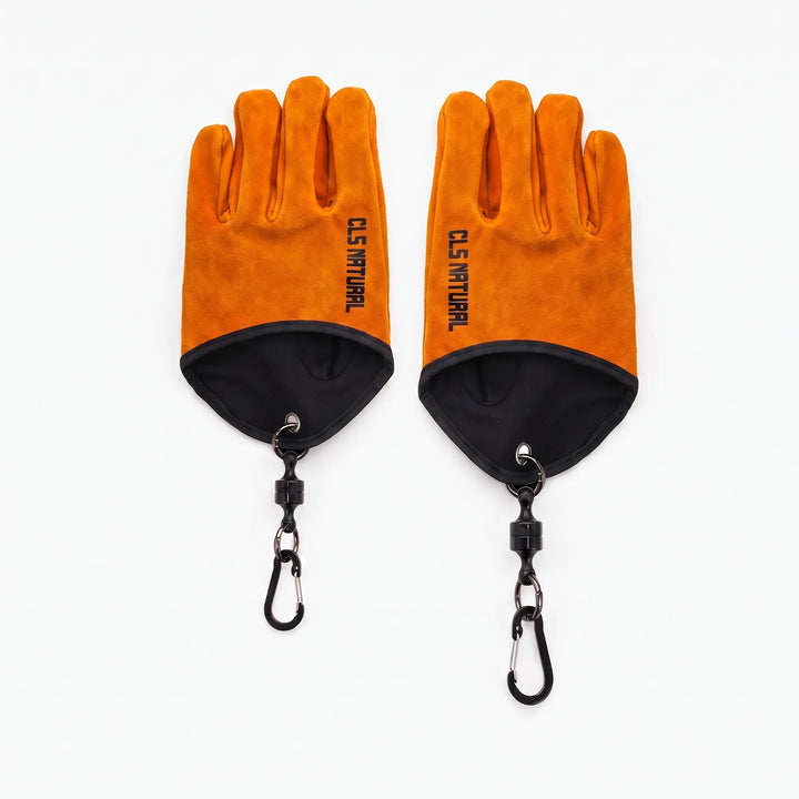 Durable unisex heat-resistant safety gloves for heavy-duty outdoor work, BBQ, camping, and fire pit handling.
