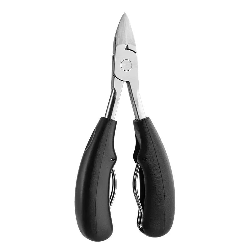 Durable heavy-duty nail clippers for thick nails, suitable for seniors' toenail & fingernail care, hygienic design.