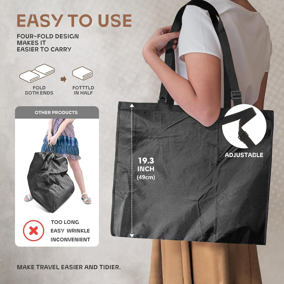 Unisex travel luggage garment protector, clear window, robust design, 1+1 FREE promotion.