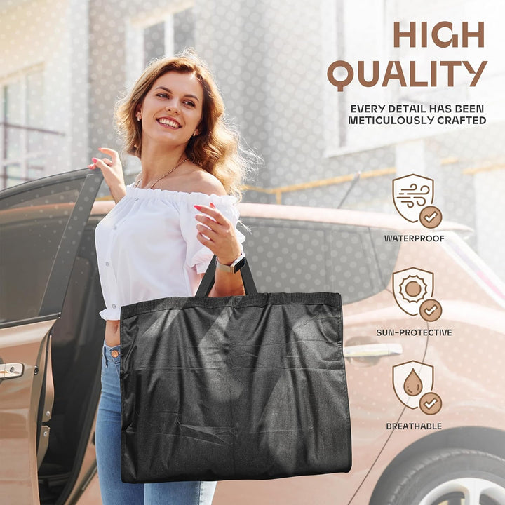 Travel accessory: heavy-duty garment bag with clear window, ideal for suits & formal wear, unisex.