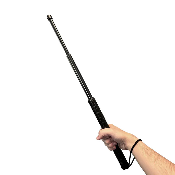 Heavy-duty trekking pole in use on a hiking trail, providing stability & enhanced security for outdoor enthusiasts.