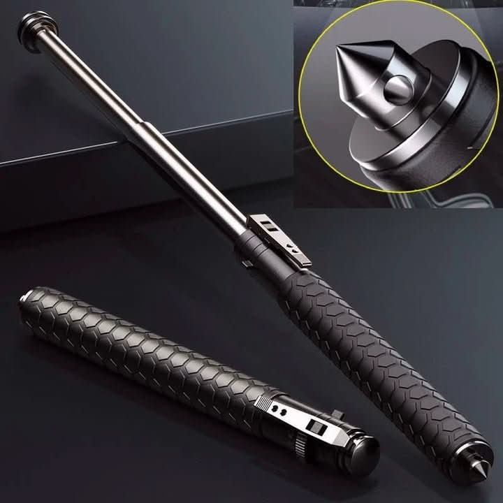 Durable aluminum trekking pole with ergonomic anti-slip grip for secure hiking & outdoor travel.