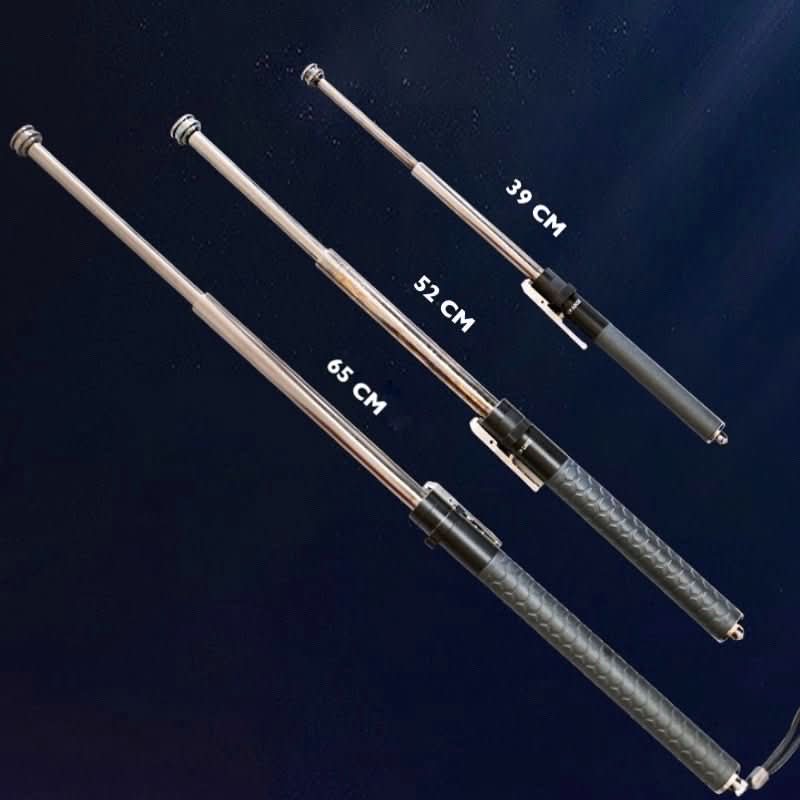 Collapsible trekking pole with anti-slip grip, portable & lightweight for all outdoor adventures.