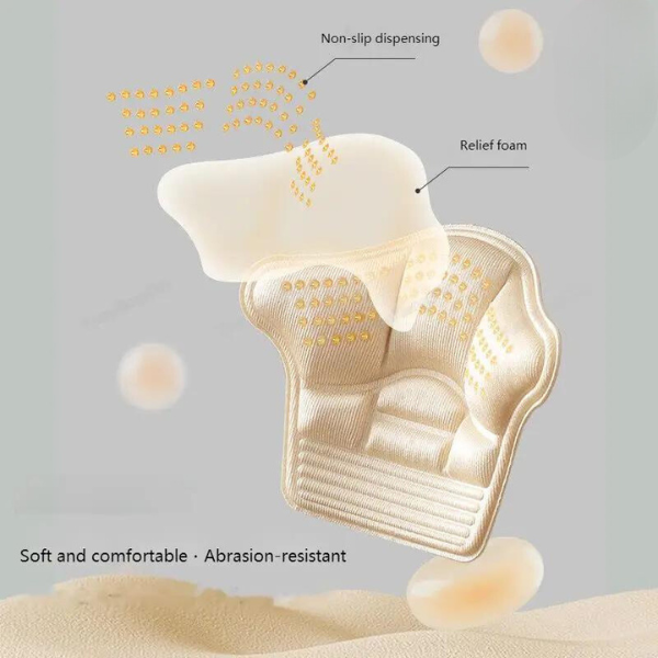 Soft heel pads & shoe inserts; prevents blisters, supports calluses for comfort.