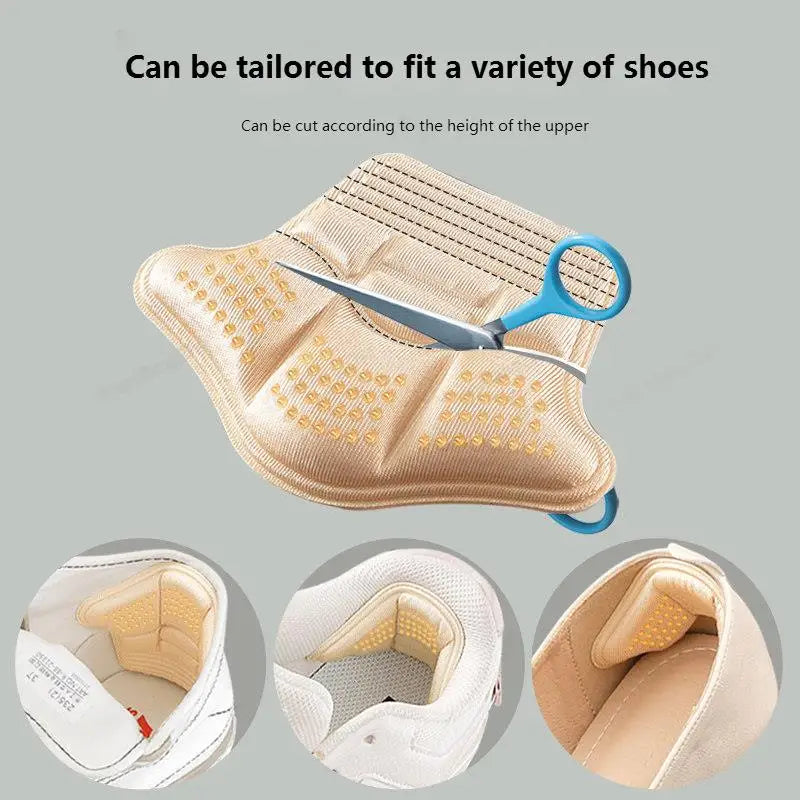 Cushioned heel inserts, unisex, provides pain relief & all-day comfort in any shoe.