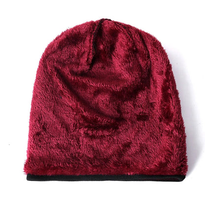 Close-up of classic herringbone knit pattern on a cozy unisex winter beanie hat, soft texture.