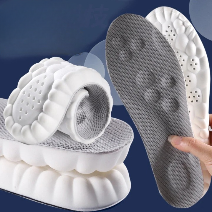 Enhance performance with high elastic sports insoles, perfect for running & walking.
