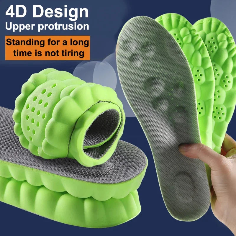 Athletic shoe inserts with arch support, designed for running & high-impact sports.