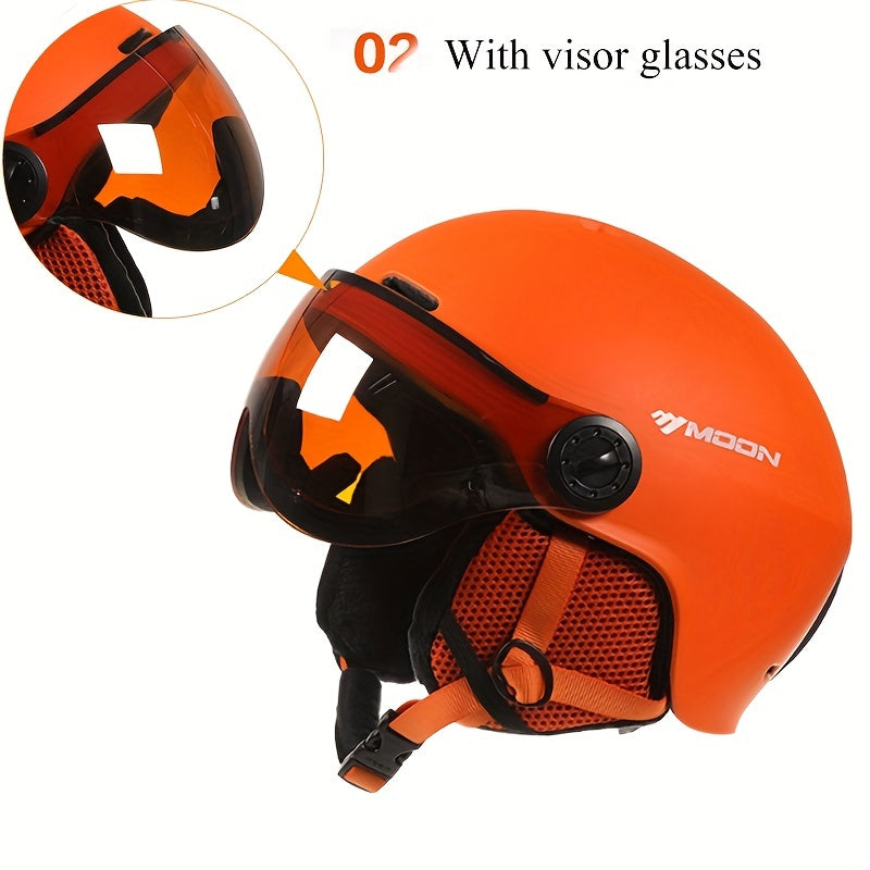 High-performance ski helmet, PC EPS construction for maximum safety on slopes.