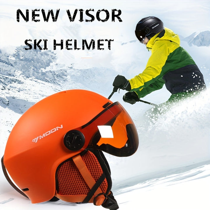 Removable parts ski helmet, versatile and high-quality for outdoor enthusiasts.