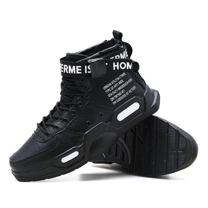High top cycling shoes for mountain biking, unisex design, durable and waterproof bike footwear
