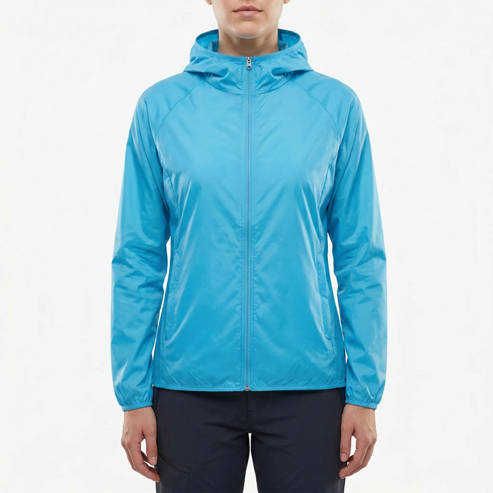 Durable unisex hooded windbreaker for outdoor adventures. Perfect hiking gear & camping clothing. Water-resistant.