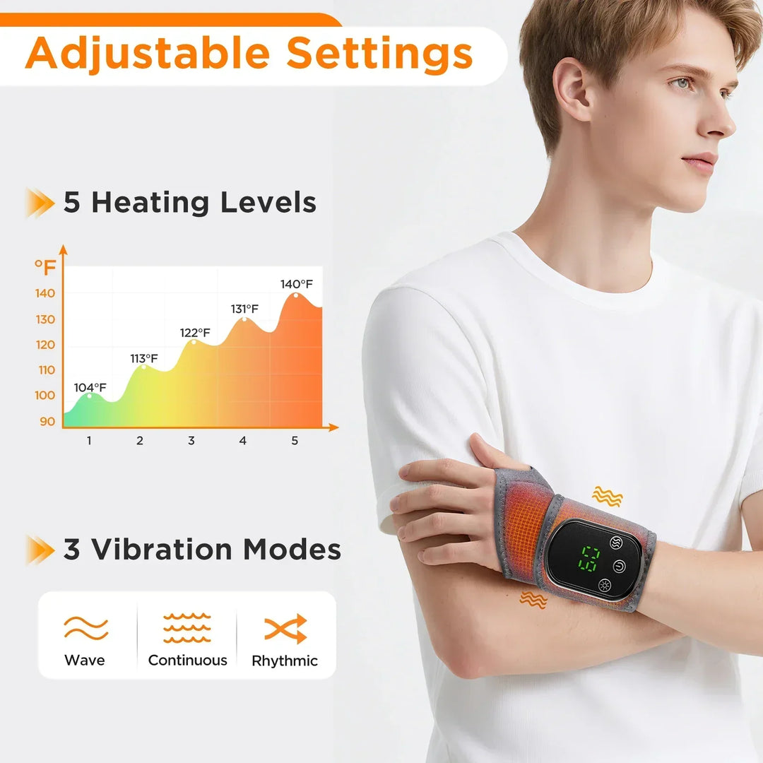 Revitalize muscles & joints with infrared hot compress massager. Deep heat therapy for pain relief.